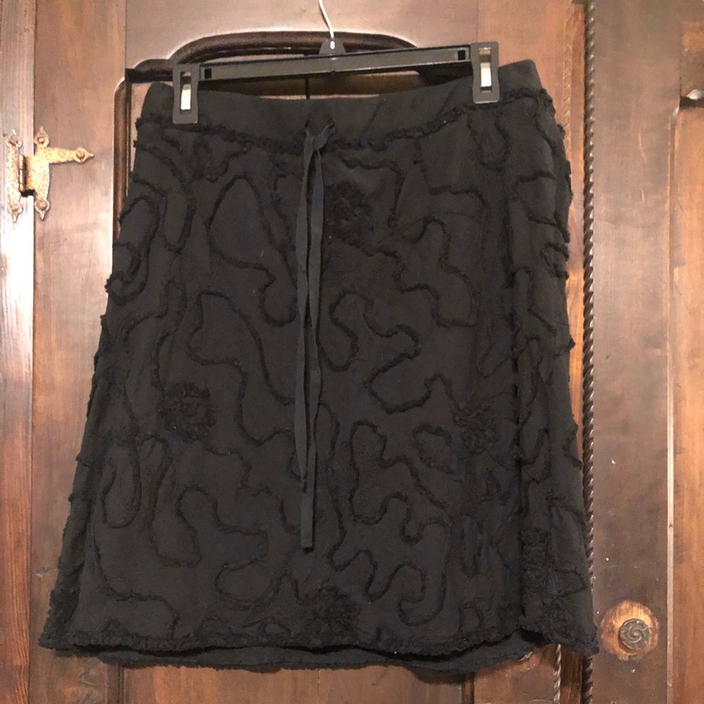 Black flower skirt